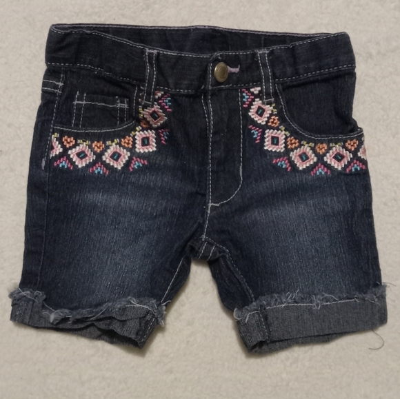 healthtex Other - 5 for $10 Healthtex Color Embroidered Dark Denim Shorts size 2T